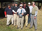 Sonny with all of the Top Gun Match competitors at Rivanna Rifle and Pistol Club in Charlottesville, VA in November 2009.