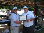 Sonny accepting his ESP Division Championship trophy at the 2013 Virginia State IDPA Championship at Kettlefoot Rod and Gun Club in Bristol, Va.