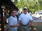 Sonny receiving the Most Accurate award from IDPA Committee Chairman Dave White at the Commonwealth Cup 2008 for dropping only 15 points for the entire match.