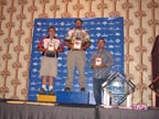 Sonny on the podium with his 2nd A class Production award at the 2010 USPSA Handgun Nationals in Las Vegas.