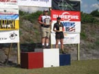 Sonny receiving the Top Junior Rimfire award at the 2011 US National Steel Championships in Titusville, Florida.
