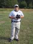 Sonny with his Junior Champion and ESP Division Champion trophies from the Commonwealth Cup IDPA Championship in September 2010.